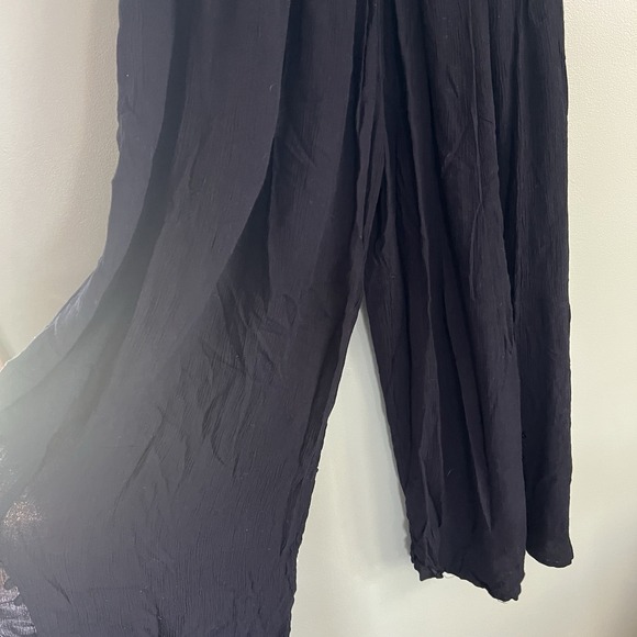 Free People Amalfi One Piece Wide Leg Embroidered Jumpsuit Size 2 - Picture 4 of 7